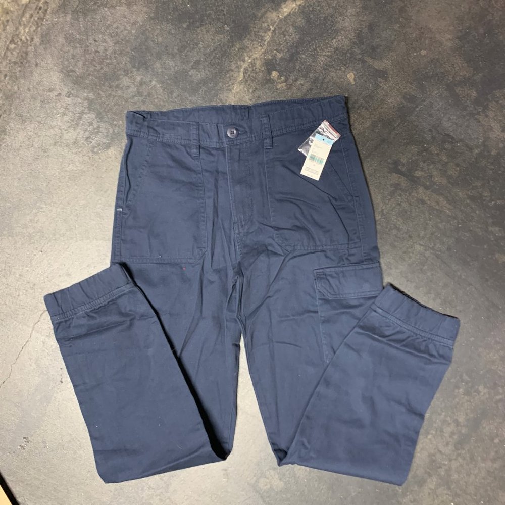 Roebuck & Co. Woven Cargo Pants with Elastic Cuffs